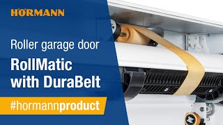 Roller garage door RollMatic with DuraBelt  Less abrasion is not possible  Hörmann [upl. by Kruger]