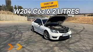 The legendary Mercedes Benz C63 W204  Cost of Maintenance  Driving experience [upl. by Otsirc]