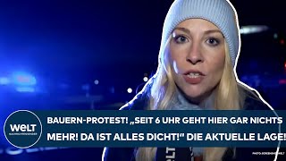 BAUERNPROTESTE IN DEUTSCHLAND quotDie Landwirte kochen Da ist alles dichtquot Die aktuelle Lage [upl. by Namrehs]