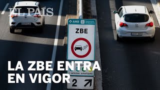 La Zona de Bajas Emisiones ZBE ya es efectiva en BARCELONA [upl. by Hsirrap]