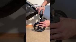 Uppababy Vista V3 Removing  Mounting the Front Wheels [upl. by Pomfret720]