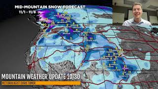 Mountain Weather Update 1030 Meteorologist Chris Tomer [upl. by Onifled96]