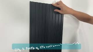 Easy Installation Guide for WPC Soundproof 3D Wall Paneling [upl. by Lamphere156]