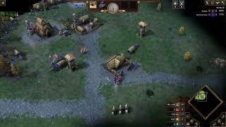 Partida  Loki VS Kronos  Combate na Floresta de Ferro  Age of Mythology Retold [upl. by Orecic]