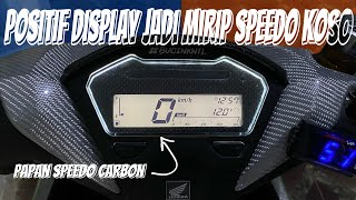 Tampil Lebih Mewah Dengan Warna Hitam Putih  Carbon  Custom Speedometer vario [upl. by Haeel]