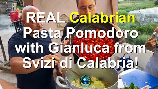 How to Make REAL Calabrian Pasta Pomodoro With Gianluca and his Family from Sfizi di Calabria [upl. by Moshell250]