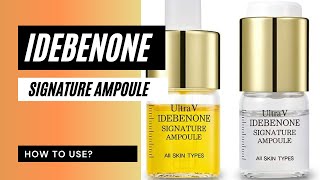 How to use the Idebenone Signature Ampoule [upl. by Adnylem]