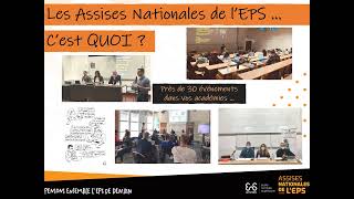 Assises nationales de lEPS  le programme des 26 et 27 mars 2022 [upl. by Hanako]