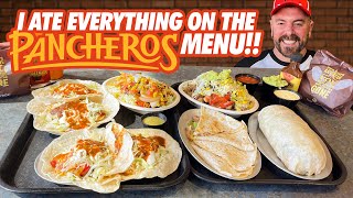 Pancheros Massive Full Menu Mexican Food Challenge [upl. by Lehpar]