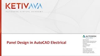 Panel Design in AutoCAD Electrical  Autodesk Virtual Academy [upl. by Arlie533]