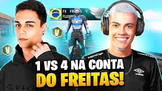 ENTREI NA CONTA DO FREITAS E JOGUEI UM SOLO VS SQUAD INSANO  FREE FIRE [upl. by Gratt]