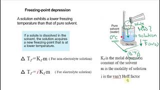 MW of a solute from the depression in freezing point of the solvent [upl. by Truman]