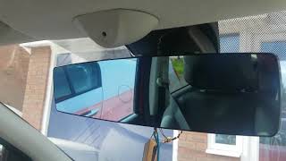 YI rear view mirror dash cam fitted to Nissan note [upl. by Meluhs]