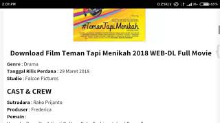 Download film Teman Tapi Menikah  100 Full HDburuan [upl. by Ailices]