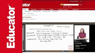 Algebra 2 Properties of Real Numbers [upl. by Conan887]