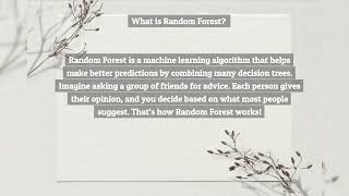 Random Forest Algorithm Explained in Simple Terms  Data Science for Beginners [upl. by Theone]