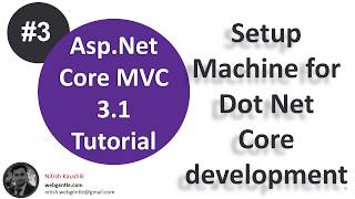 3 Setting up dot net core machine development  AspNet Core tutorial  AspNet Core 31 tutorial [upl. by Auhs468]