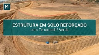 Estrutura de Contenção em Solo Reforçado com Terramesh® Verde  Aeroporto Catarina  Brasil [upl. by Ysnil575]