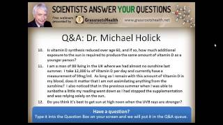 Dr Michael Holick  Vitamin D Sun or Supplement [upl. by Azalea741]