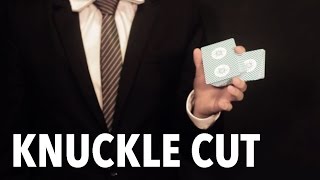 Cardistry for Beginners Onehanded Cuts  Knuckle Cut Tutorial [upl. by Anuska]