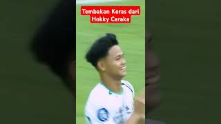 Tembakan Keras dari Hokky Caraka baritoputra vs psssleman liga1 [upl. by Eniluap235]