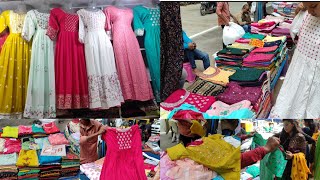 Malleshwaram street shopping  kurthas starting from 200 ₹  Best street shopping bangalore [upl. by Wetzel]