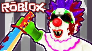 BREAKING OUT OF EVIL CLOWN PRISON IN ROBLOX [upl. by Ultann]