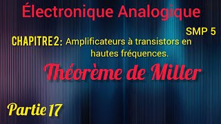 Électronique analogique SMP S5  Théorème de Miller [upl. by Nala]