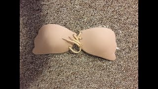 Glamaker Push Up Strapless Bra with Drawstring Reusable Invisible Silicone Backless Bras [upl. by Maleen]