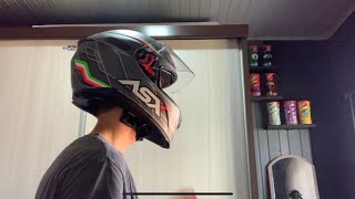 Esse é meu novo capacete axxis eagle SV Italy [upl. by Ahsima]