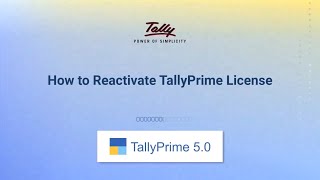 How to Reactivate TallyPrime License  TallyHelp Snippets [upl. by Enair180]