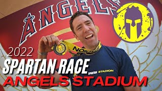 Spartan Race Sprint 2022 at ANGELS STADIUM in Anaheim [upl. by Inessa]