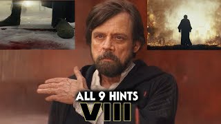 All 9 Hints Of Lukes Force Projection Star Wars The Last Jedi [upl. by Enaillil925]