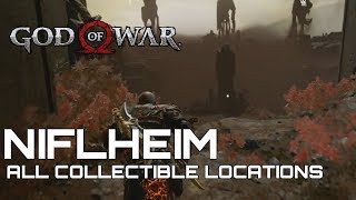 God Of War 100 Collectible Guide NIFLHEIM [upl. by Adahs188]