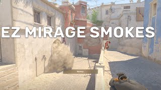 CS2 Mirage  Best SMOKES to USE [upl. by Aedni145]