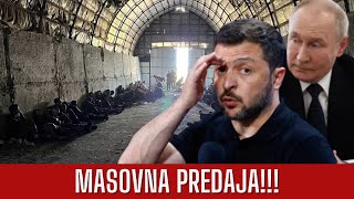 MASOVNA PREDAJA UKRAJINACA U KURSKOJ OBLASTI PRESEČENI SU NA DVA DELA [upl. by Hgielac648]