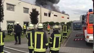 Großbrand in Troisdorf [upl. by Yelroc741]