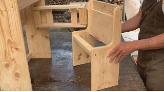 Useful Folding Study Table And Chair Ideas For Kids  Projects From Pallet Wood [upl. by Niuqaoj]