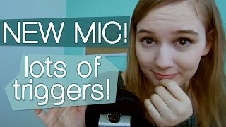 BINAURAL ASMR NEW MIC LOTS OF TRIGGERS whispering scalp massage crinkling tapping etc [upl. by Hyacinth94]