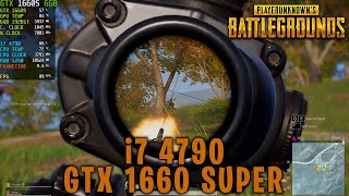 PUBG Steam PC  GTX 1660 SUPER  i7 4790  Best Settings  1080p [upl. by Nahtnaoj268]