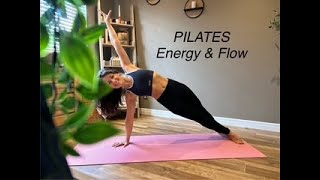 PILATES 25 MIN FULL BODY WORKOUT  Energy amp Flow  Intermediate  Moderate no equipment [upl. by Alhsa]