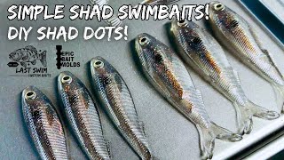 Simple Shad Swimbaits  Epic Bait Molds [upl. by Airdnalahs]