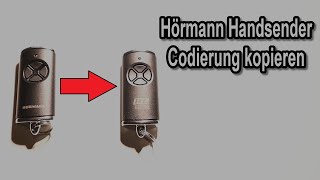 Hörmann Handsender kopieren Anleitung  Hörmann Handsender für Garagentor Antrieb kopieren [upl. by Edd860]