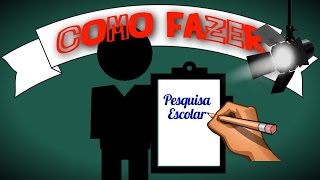 Como fazer Pesquisa Escolar H87 [upl. by Aicxela666]