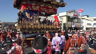 上町屋台 曳行 秩父夜祭2018 宵宮 00137 [upl. by Selrhc]