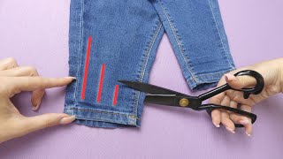 3 Sewing tricks to repairing jeans without sewing machine [upl. by Fidelio]