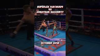 Superlek Kiatmuu9 VS Jonathan Haggerty October 2018 martialarts muaythai thaifight superlek [upl. by Yursa]