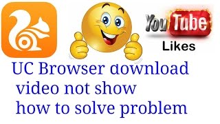 UC Browser download videos not showing mobile gallery how to solve problem [upl. by Ivatts]