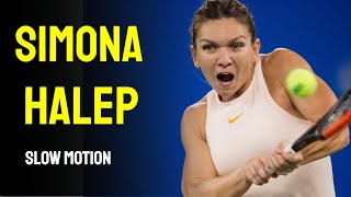 Simona Halep Slow Motion  2014 Cincinnati Masters 1000 [upl. by Veradi143]