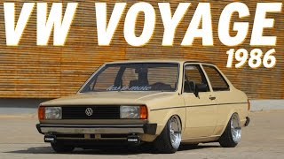 VW Voyage 1986 impressiona no visual mesmo gastando pouco [upl. by Nador706]